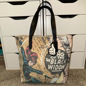 Limited Edition Marvel Black Widow Coach Tote